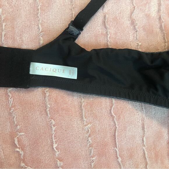 Cacique Underwire Bra 40D Gray & Black - Picture 9 of 14